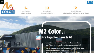 Page d'accueil du site : M2 Color
