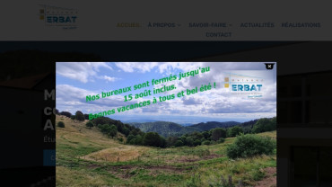 Page d'accueil du site : Maisons Erbat