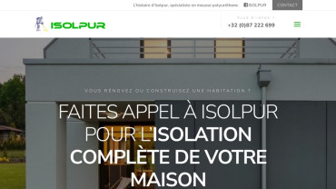 Page d'accueil du site : Isolpur