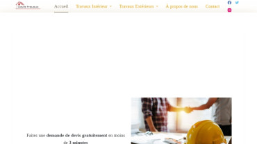 Page d'accueil du site : Devis-travaux.quisaittout.fr