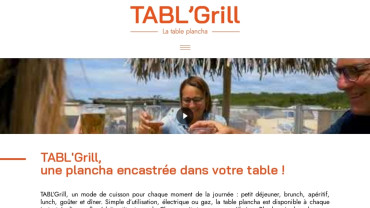 Page d'accueil du site : Tabl'Grill