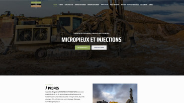 Page d'accueil du site : Micropieux et Injections
