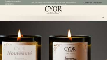 Page d'accueil du site : CYOR