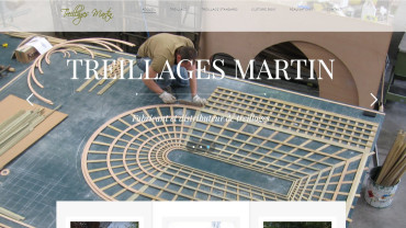 Page d'accueil du site : Treillages Martin