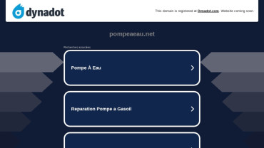 Page d'accueil du site : Guide pratique de pompe a eau