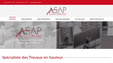 Page d'accueil du site : ASAP