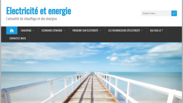 Page d'accueil du site : Electricité et Energie