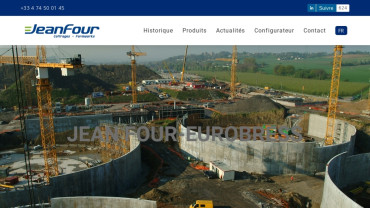 Page d'accueil du site : Jean Four - Eurobress