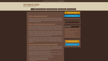 Page d'accueil du site : 1 Terrasse En Bois