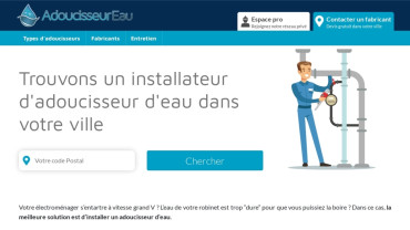 Page d'accueil du site : Adoucisseur-Eau.org