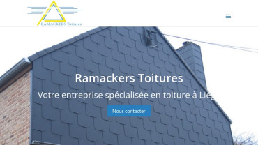 Page d'accueil du site : Ramackers Toitures