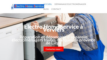 Page d'accueil du site : Electro Home Service