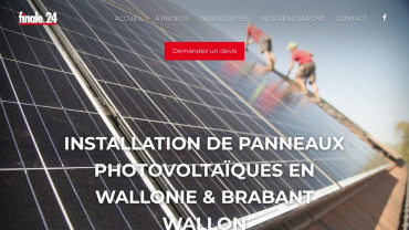 Page d'accueil du site : Finale 24 photovoltaïque