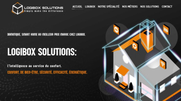Page d'accueil du site : Logibox Solutions
