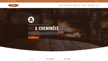 Page d'accueil du site : Art et Cheminées