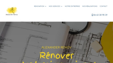 Page d'accueil du site : Alexander Renov