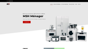 Page d'accueil du site : MSH Ménager