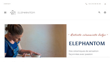 Page d'accueil du site : Elephantom