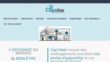 Page d'accueil du site : Capvitae