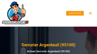 Page d'accueil du site : Serrurier Argenteuil